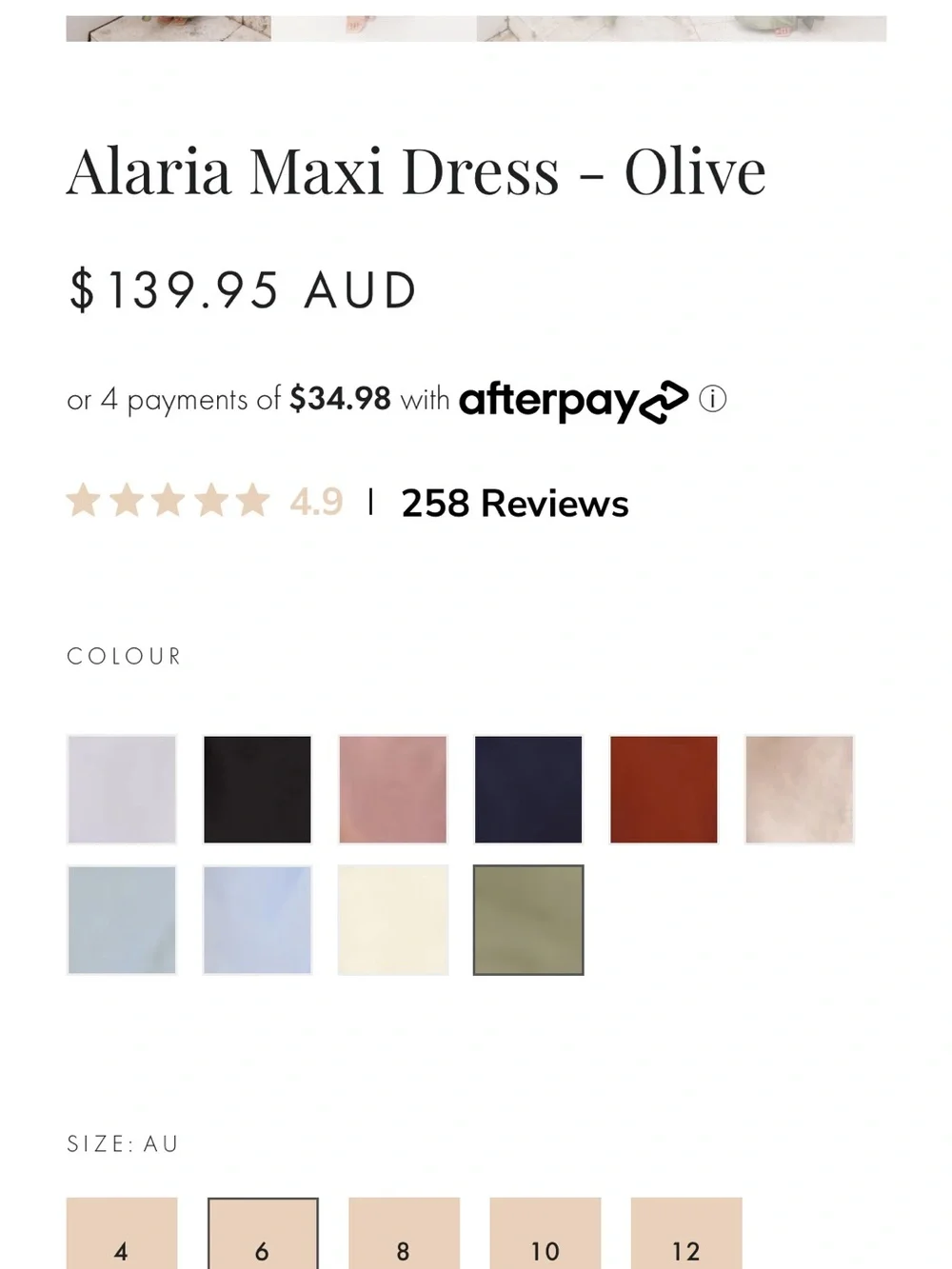 Olive Green Square-Neck Maxi Dress with Side Slit - Picture 2 of 5